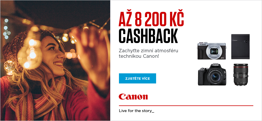 Canon ZIMNÍ CASHBACK (1.11.2020-31.1.2021)