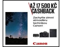 ZIMNÍ CASHBACK na vybrané produkty Canon (Platí&nbspod&nbsp16.10.2023 -&nbsp31.1.2024)