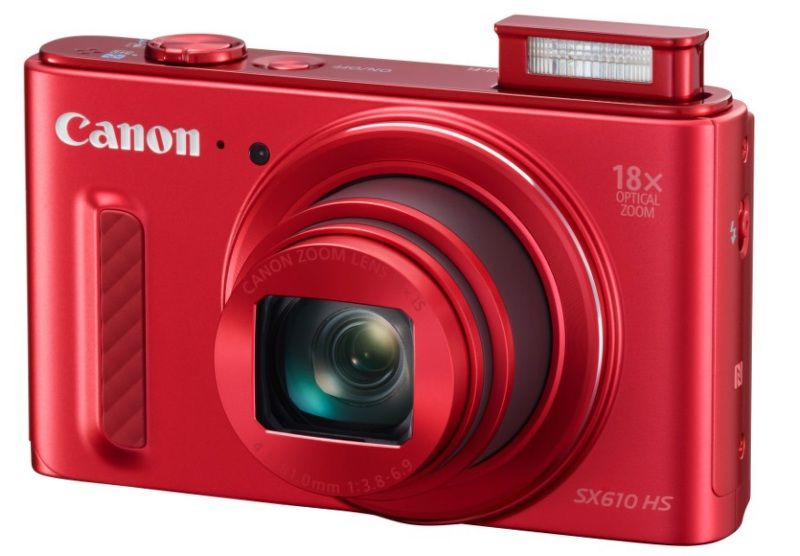 Canon PowerShot SX610 HS červený + brašna + 8GB karta ZDARMA !