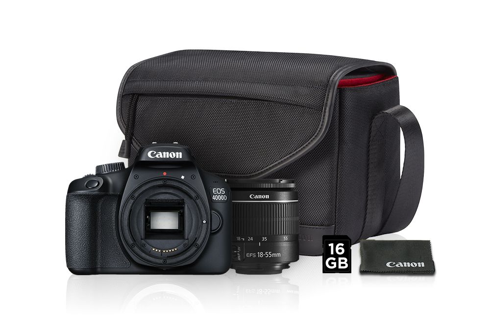 Canon EOS 4000D + 18-55mm DC III + VUK