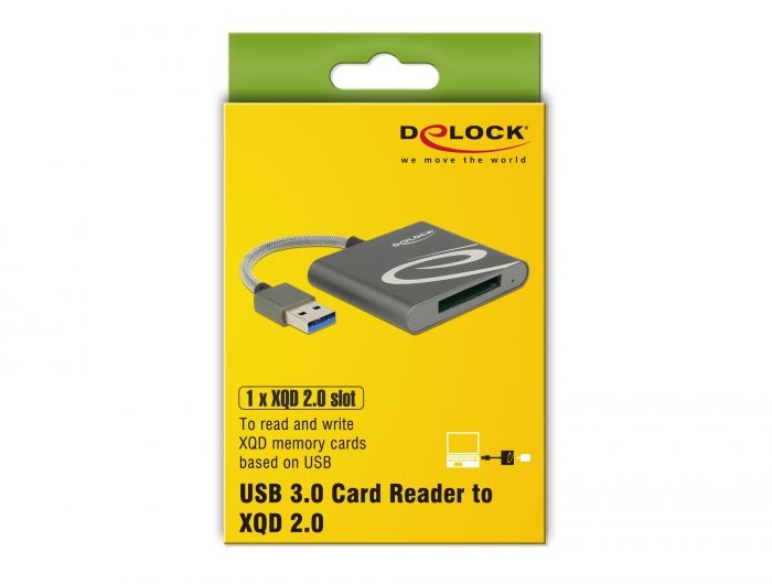 Delock USB 3.0 čtečka karet XQD 2.0 