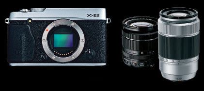 Fujifilm X-E2 černý + XF18-55mm + XC50-230mm OIS - AKČNÍ SET + 32GB karta ZDARMA!