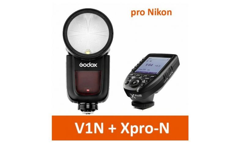 Godox V1N pro Nikon + Xpro-N řídící jednotka