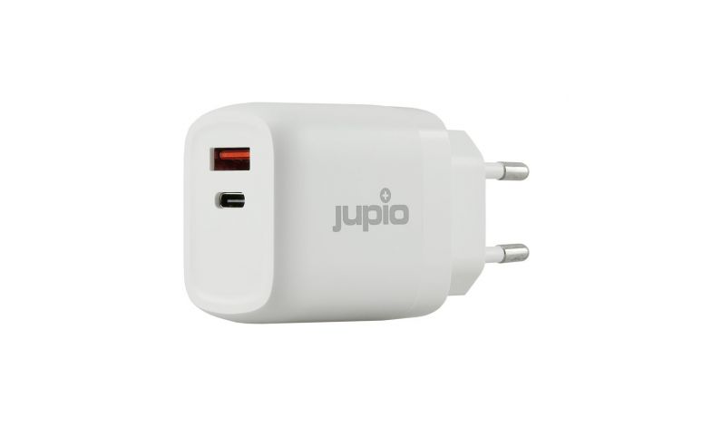 Jupio dual USB gan charger USB-A/USB-C 30W