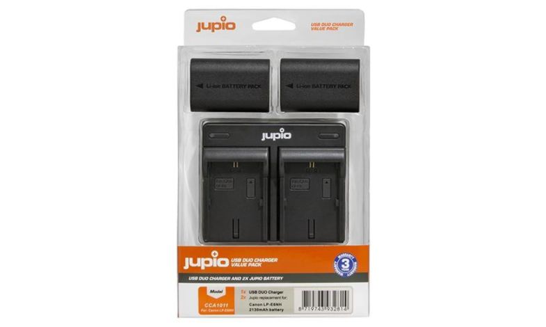Jupio USB duo charger + 2x Jupio LP-E6NH