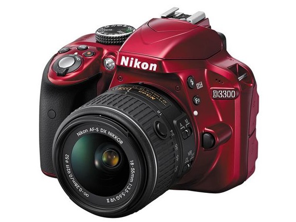 Nikon D5300 červený + 18-55 AF-S DX VR