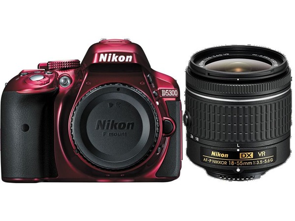 Nikon D5300 + 18-55 mm AF-P VR červený