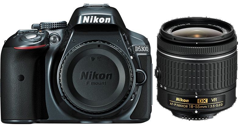 Nikon D5300 + 18-55 mm AF-P VR šedý
