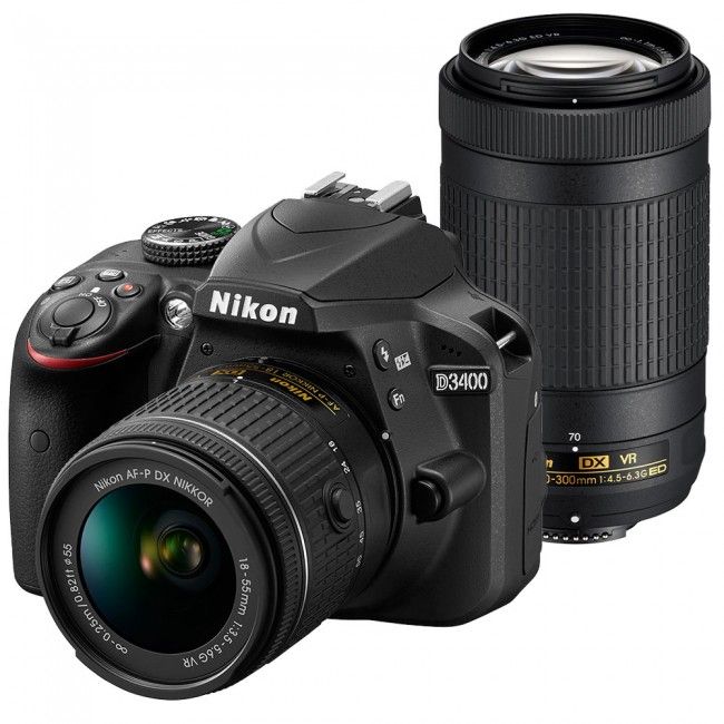 Nikon D3400 + 18-55 AF-P VR + 70-300 VR