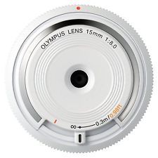 Olympus Cap Lens 15 mm 1:8.0 White