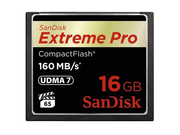 SanDisk Extreme Pro CF 16 GB 160 MB/s VPG 65, UDMA 7