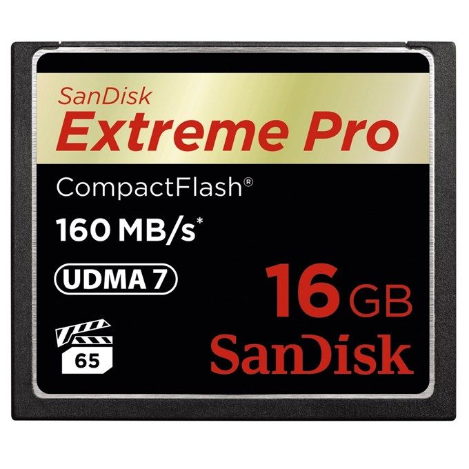 SanDisk Extreme Pro CF 16 GB 160 MB/s VPG 65, UDMA 7