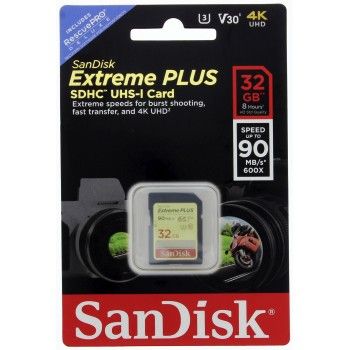 SanDisk Extreme  SDHC PLUS 32GB 100MB/s Class 10 UHS-I U3 V30 