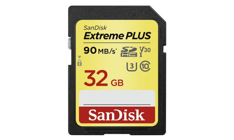 SanDisk Extreme  SDHC PLUS 32GB 100MB/s Class 10 UHS-I U3 V30