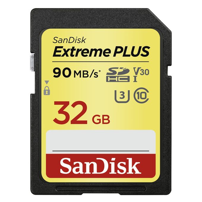 SanDisk Extreme  SDHC PLUS 32GB 100MB/s Class 10 UHS-I U3 V30