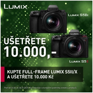 PROMO LUMIX S5M2/X akční cena (Platí&nbspod&nbsp24.3.&nbspdo&nbsp30.4.2025)