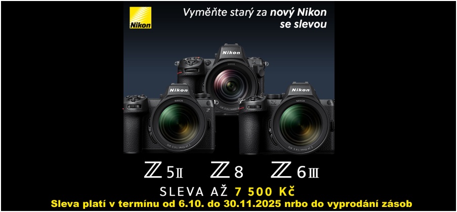 NIKON - AKCE TRADE IN (Platí od 6.10. do 30.11.2025)