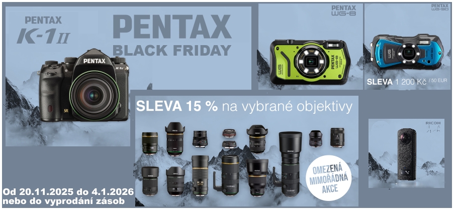 PENTAX - BLACK FRIDAY (Platí od 20.11.2025 do 4.1.2026)