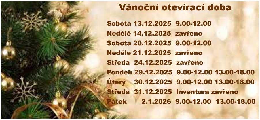 Vánoční otevírací doba 2025