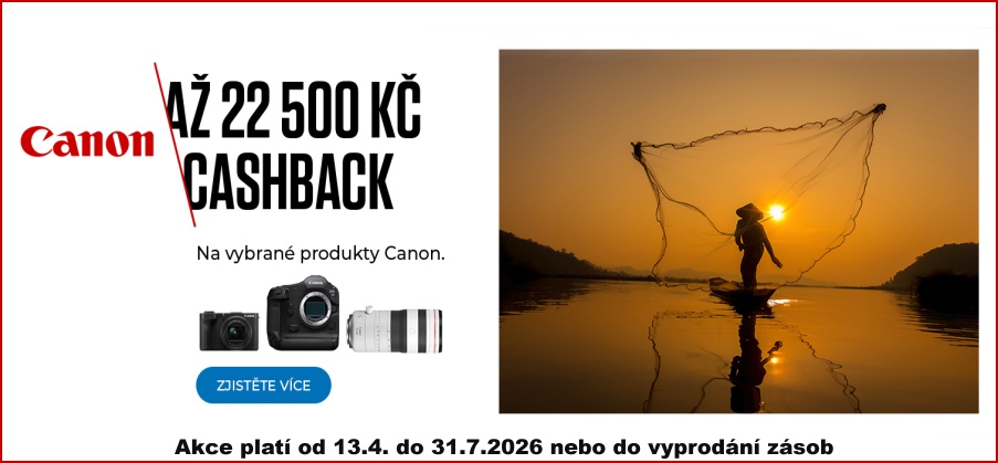 Canon - Letní Cashback Photo Video (Platí&nbspod&nbsp13.4.&nbspdo&nbsp31.7.2026)