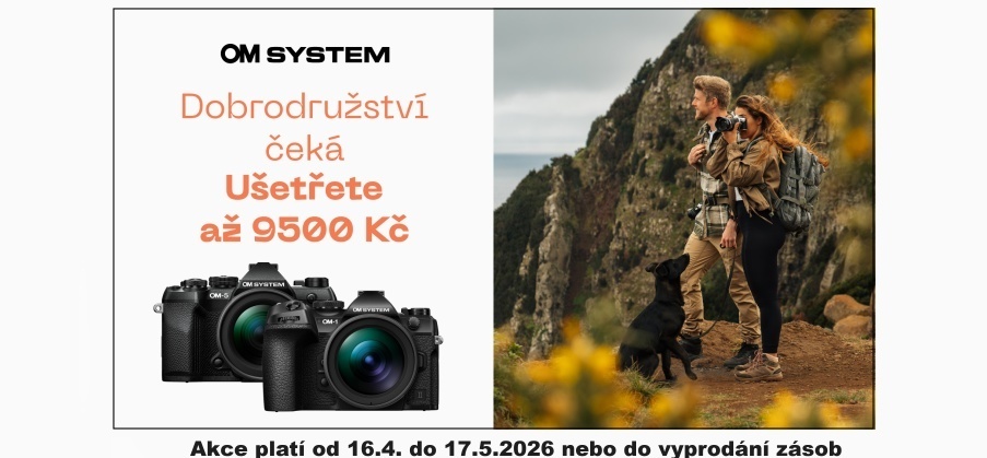 OM SYSTEM - CASHBACK (Platí&nbspod&nbsp16.4.&nbspdo&nbsp17.5.2026)