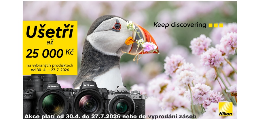 Ušetři s Nikonem - Léto (Platí od&nbsp30.4.&nbspdo&nbsp27.7.2026)