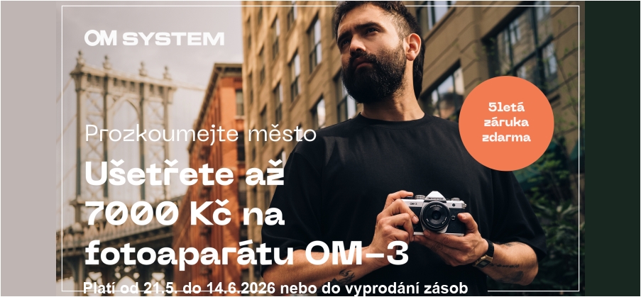 Cashback OM System - Explore the City (Platí&nbspod&nbsp21.5.&nbspdo&nbsp14.6.2026)