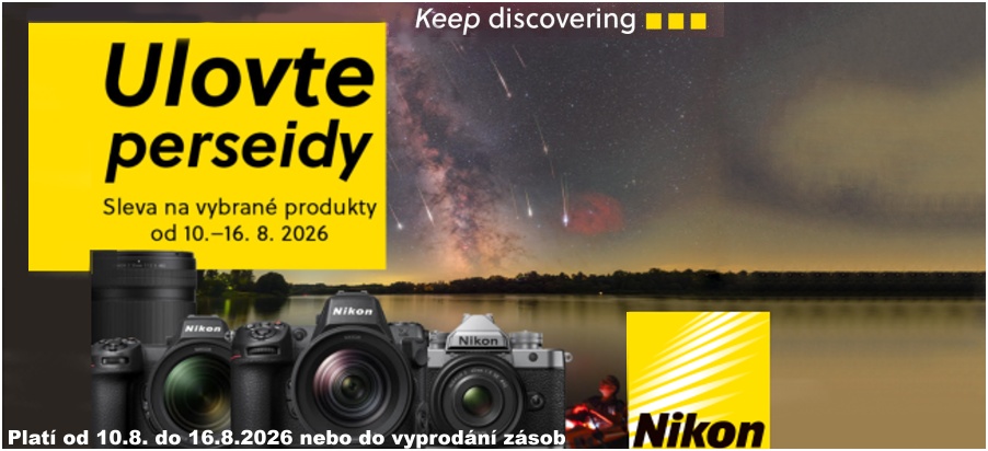 NIKON AKCE: Srpnové astro slevy (Platí&nbspod&nbsp10.8.&nbspdo &nbsp16.8.2026)