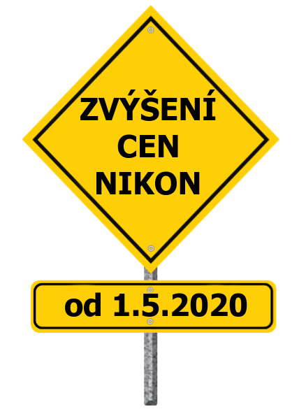 Nikon - zvýšení cen (od 1.5.2020)