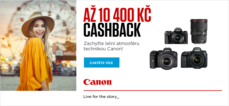 Canon Letní Cashback (15.4.-31.8.2021)