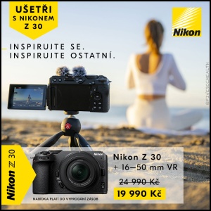 Ušetři s Nikonem Z 30 (Platí do 30.11.2022)
