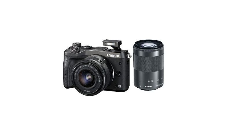 Canon EOS M6 Body Black + EF-M 15-45 IS STM + EF-M 55-200
