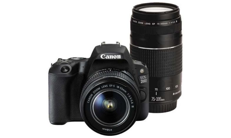 Canon EOS 200D + 18-55mm DC III + 75-300mm DC III