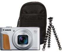 Canon PowerShot SX740 HS  Lite Edition Travel Kit stříbrný - obrázek
