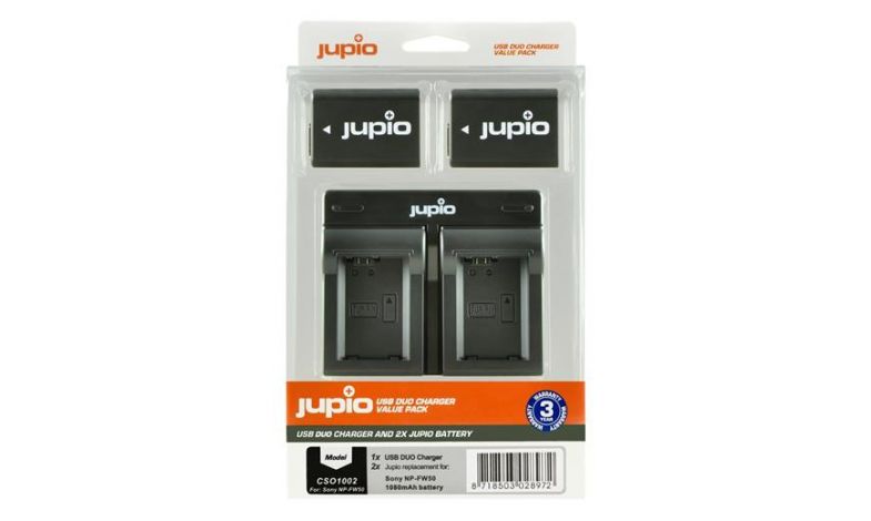Jupio set 2x baterie NP-FE50 - 1030 mAh + duální nabíječka pro Sony