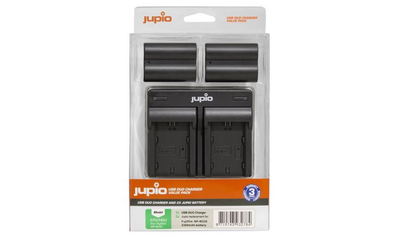 Set Jupio 2x baterie Jupio NP-W235 - 2300 mAh s duální nabíječkou pro Fuji