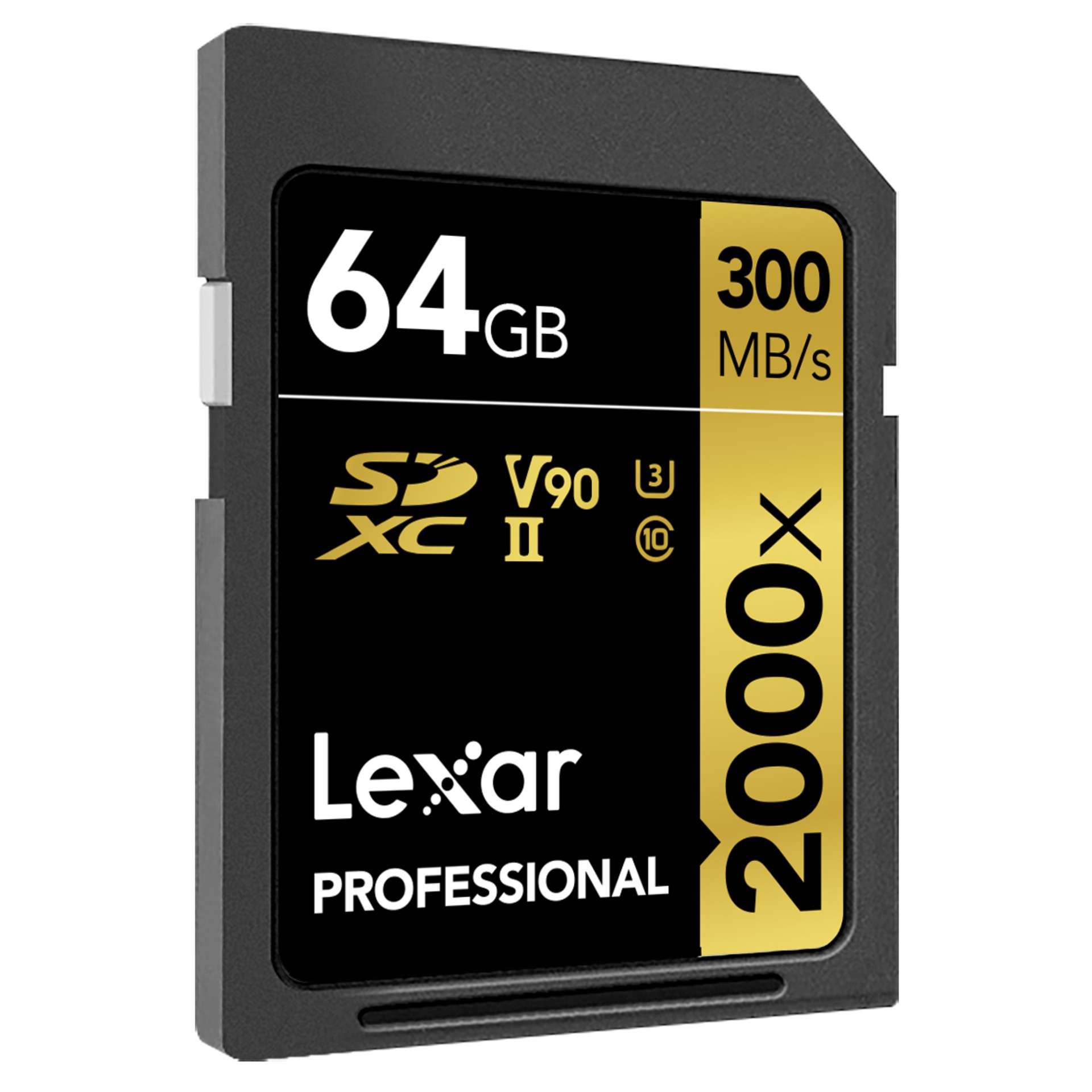 Lexar Pro 2000x SDXC 64GB UHS-II U3(V90) R300/W260