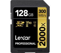 Lexar Pro 2000x SDXC 128GB UHS-II U3(V90) R300/W260 - obrázek