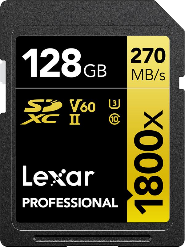 Lexar Pro 1800x SDXC 128GB UHS-II U3(V60) R280/W210