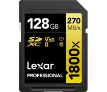 Lexar Pro 1800x SDXC 128GB UHS-II U3(V60) R270/W180 - obrázek