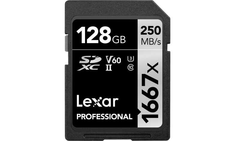 Lexar Professional 1667x SDXC 128GB UHS-II V60 250MB/s