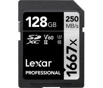 Paměťová karta Lexar SDXC Professional 128GB 250MB/s V60 1667x - obrázek