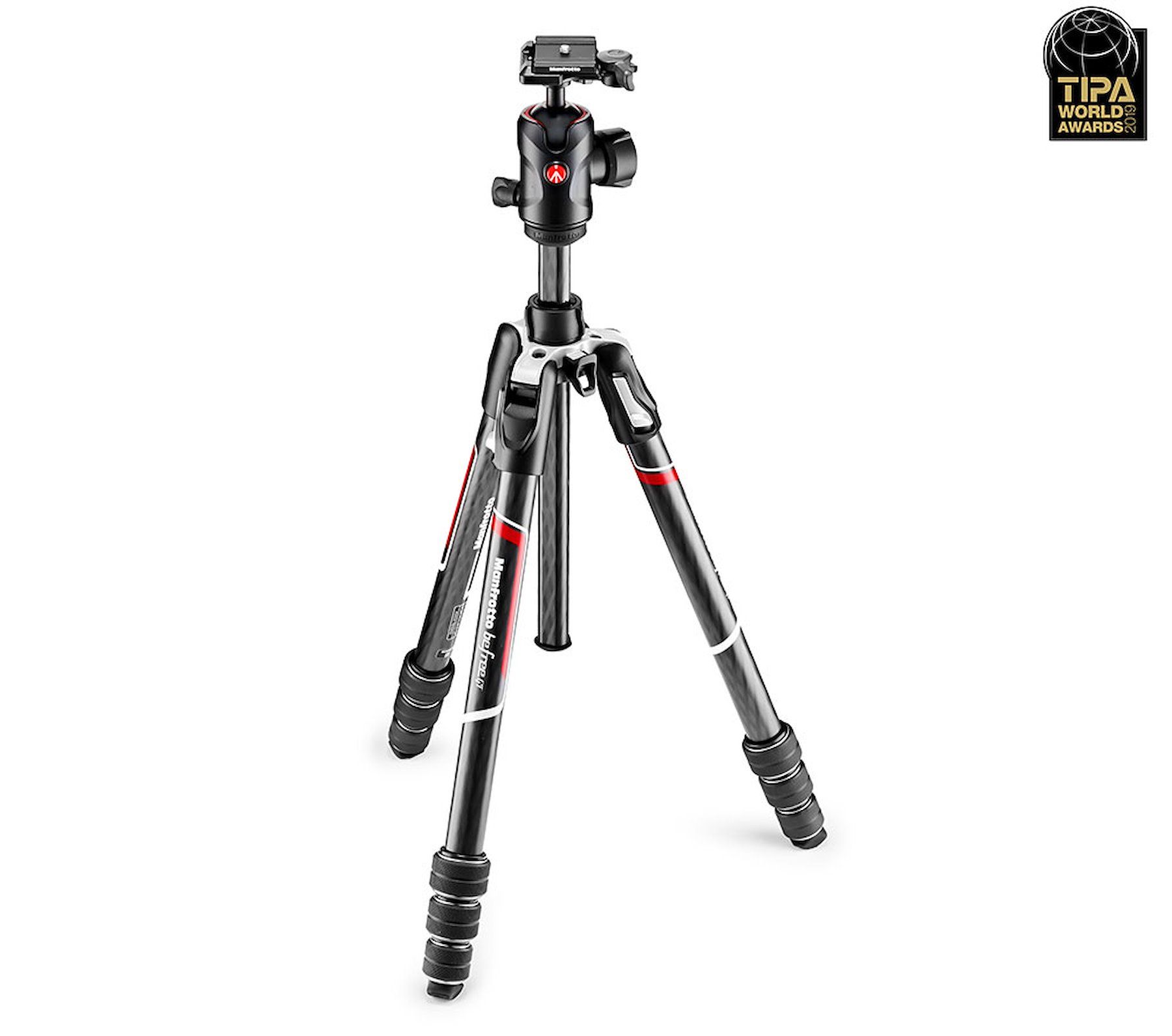 Manfrotto Befree GT Carbon fibre Tripod twist lock