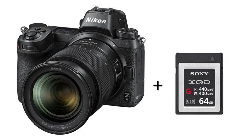Nikon Z6 + 24-70mm + 64GB XQD
