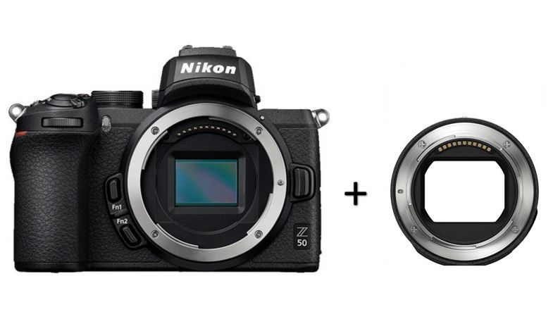 Nikon Z50 + 16-50mm + FTZ ll adaptér