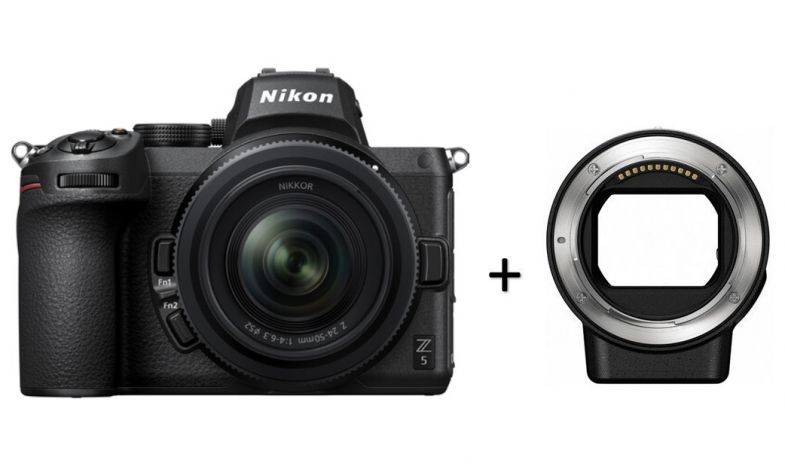 Nikon Z5 + 24-50mm + FTZ ll adaptér