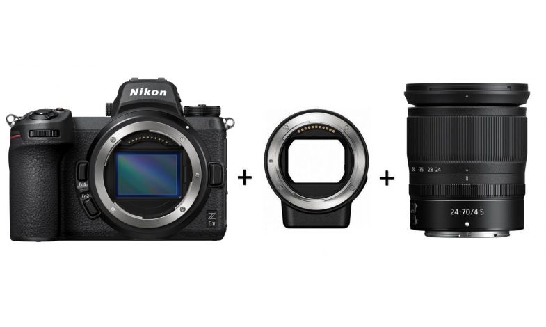 Nikon Z6 II + 24-70mm + FTZ II adaptér