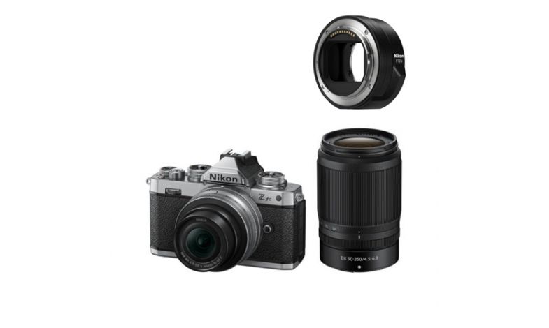 Nikon Z fc + 16-50mm VR + 50-250mm VR + FTZ II