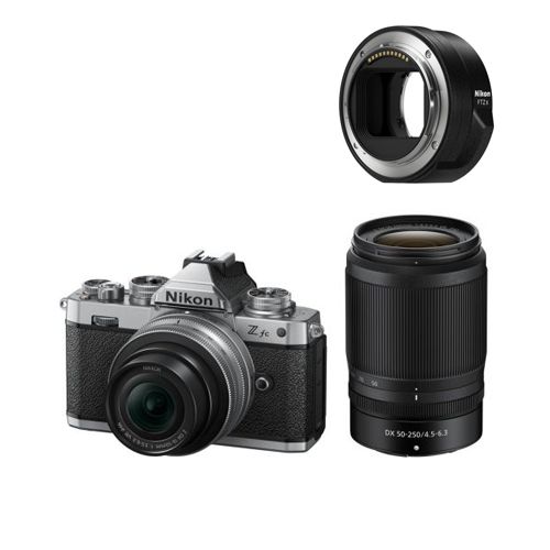 Nikon Z fc + 16-50mm VR + 50-250mm VR + FTZ II
