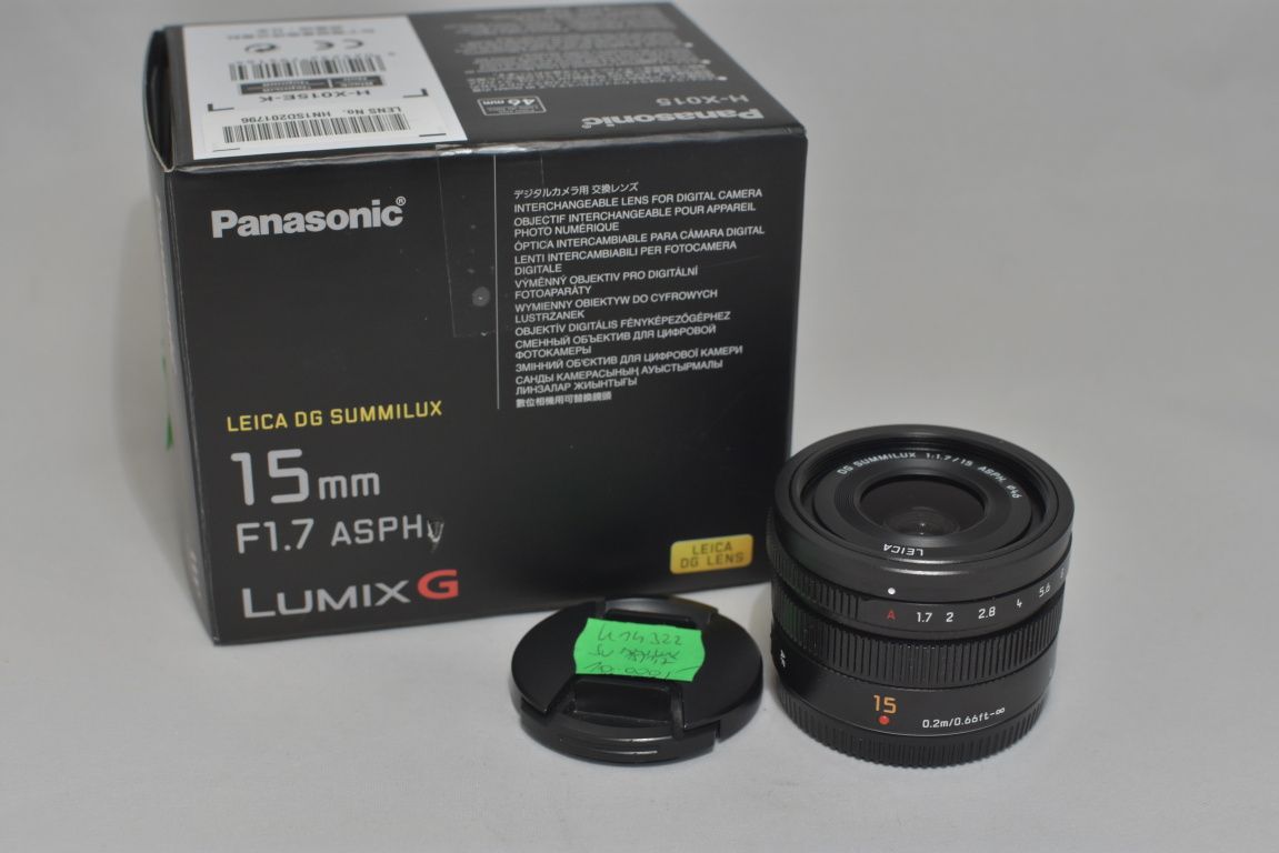 K 14322 PANASONIC LEICA DG SUMMILUX 15/1,7 ASPH.